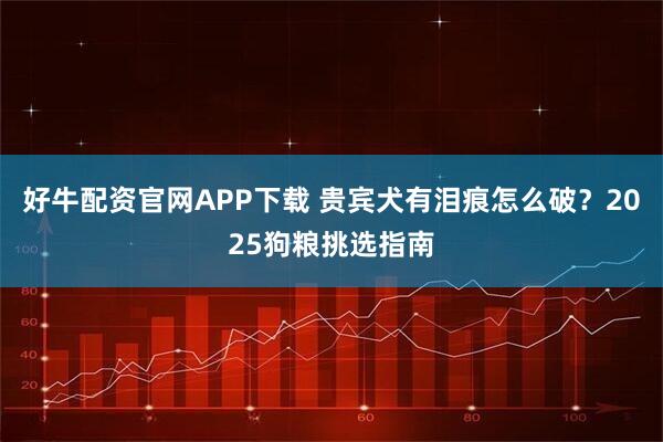 好牛配资官网APP下载 贵宾犬有泪痕怎么破？2025狗粮挑选指南